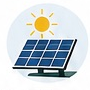 Solar energy technician illustration